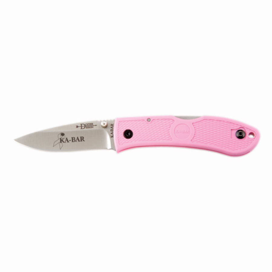 Ka-bar Dozier Folder 3.0 In Blade Pink Zytel Handle