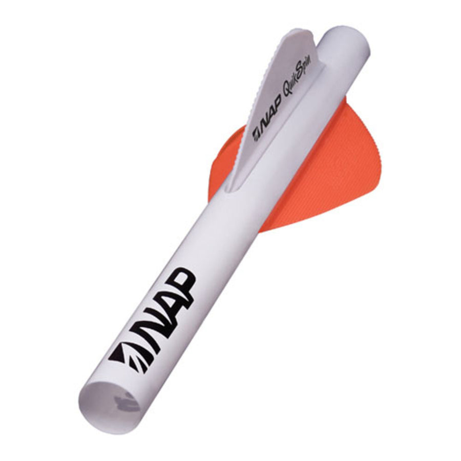 New Archery Quikfletch Quikspin 2 In. 6pk Wht/org