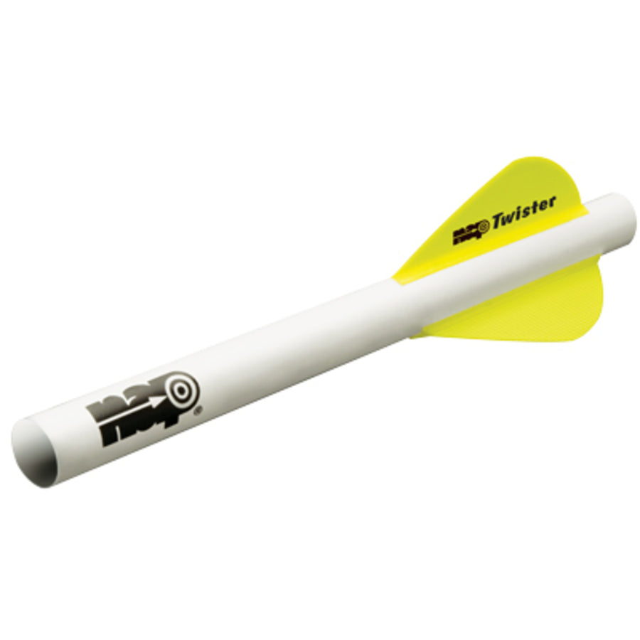 New Archery Quikfletch Twister 2 In. 6pk  Wht/org