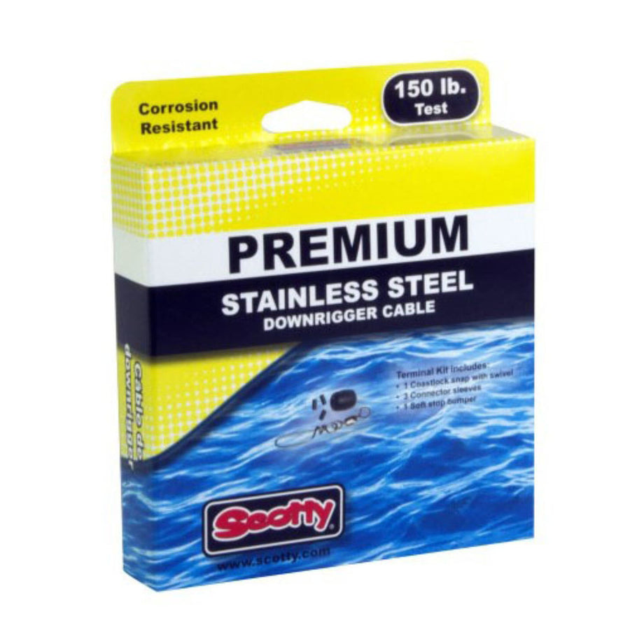 Scotty Premium Ss Downrigger Cbl W Terminal Kit 400ft Spool