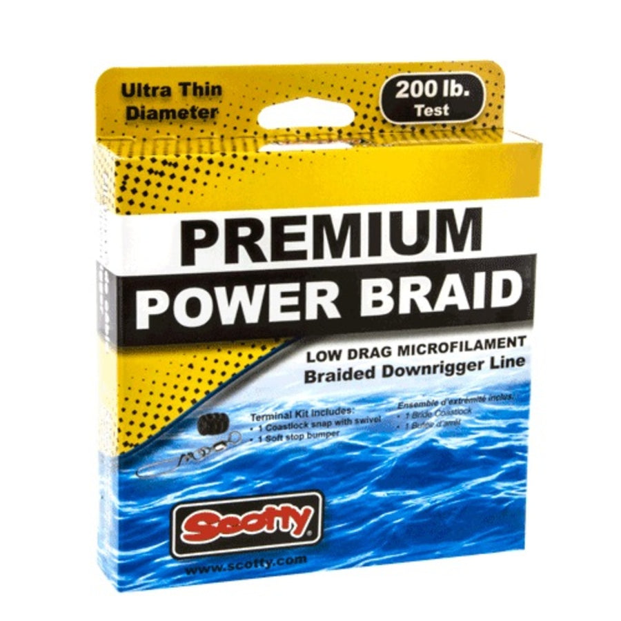 Scotty Power Braid Dwnrggr Lne 200lb Test 400 Ft Spool W Kit