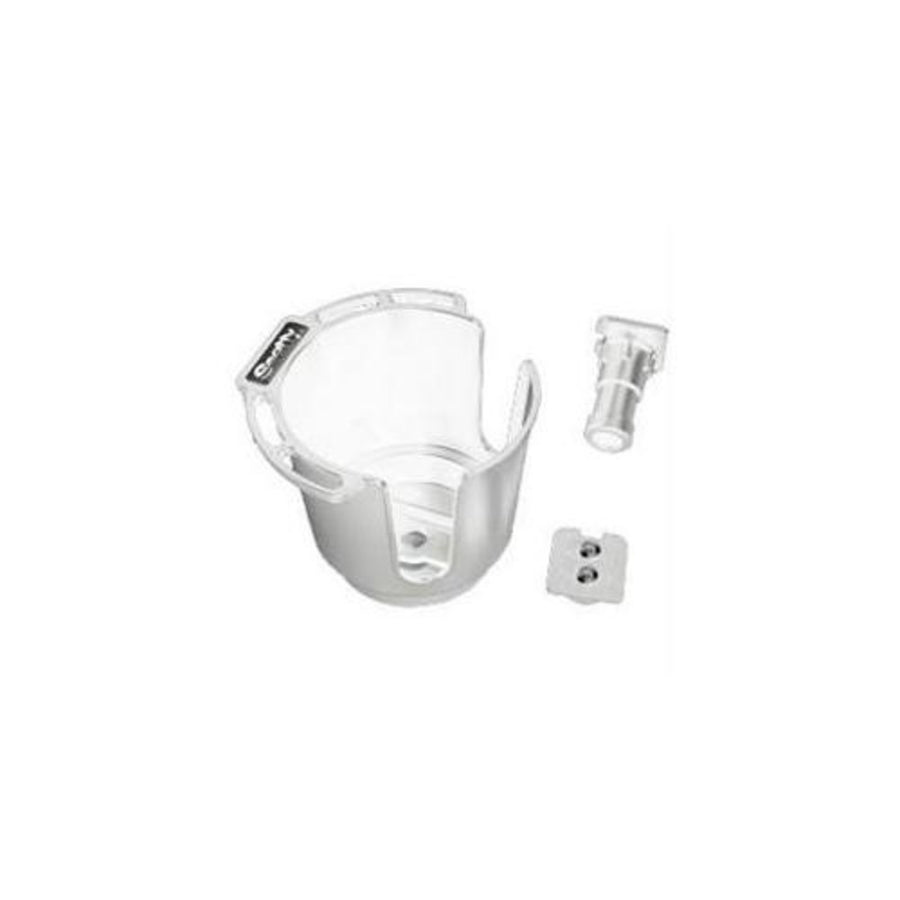 Scotty Cup Holder W/rod Hldr Post And Bulkhead/gnel Mnt Wht