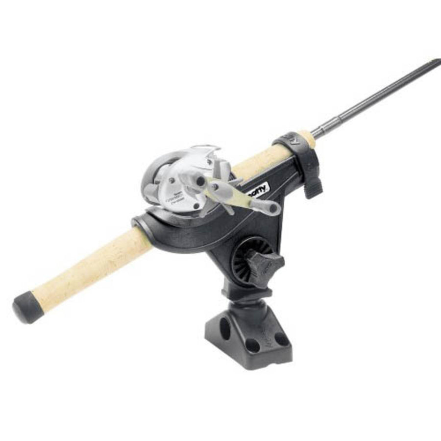 Scotty Baitcast/spin Rod Holder Black W/ 241 Side/deck Mnt