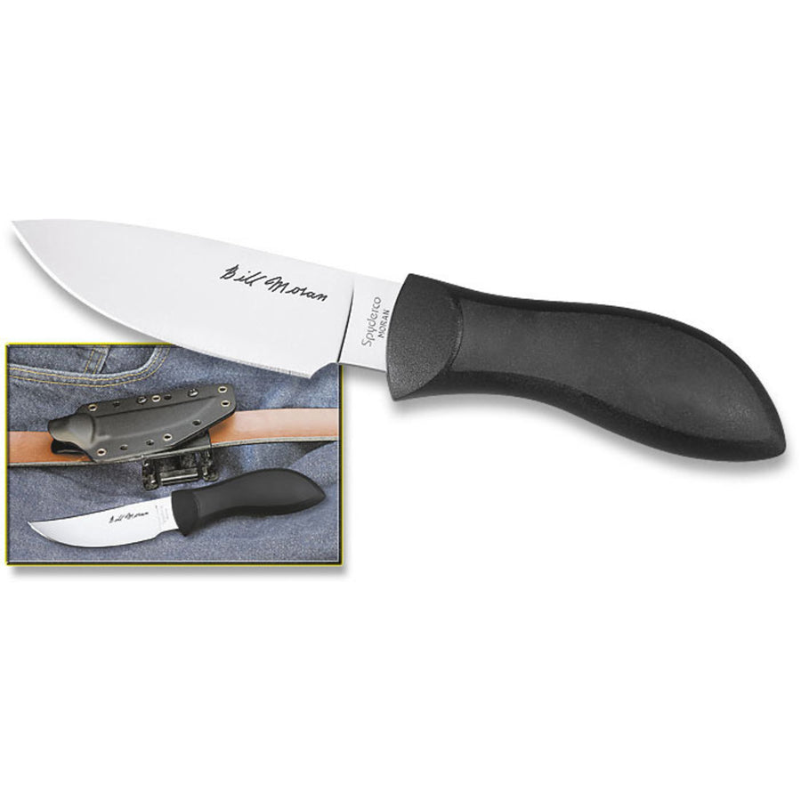 Spyderco Bill Moran 3.8 In Plain Black Frn Handle