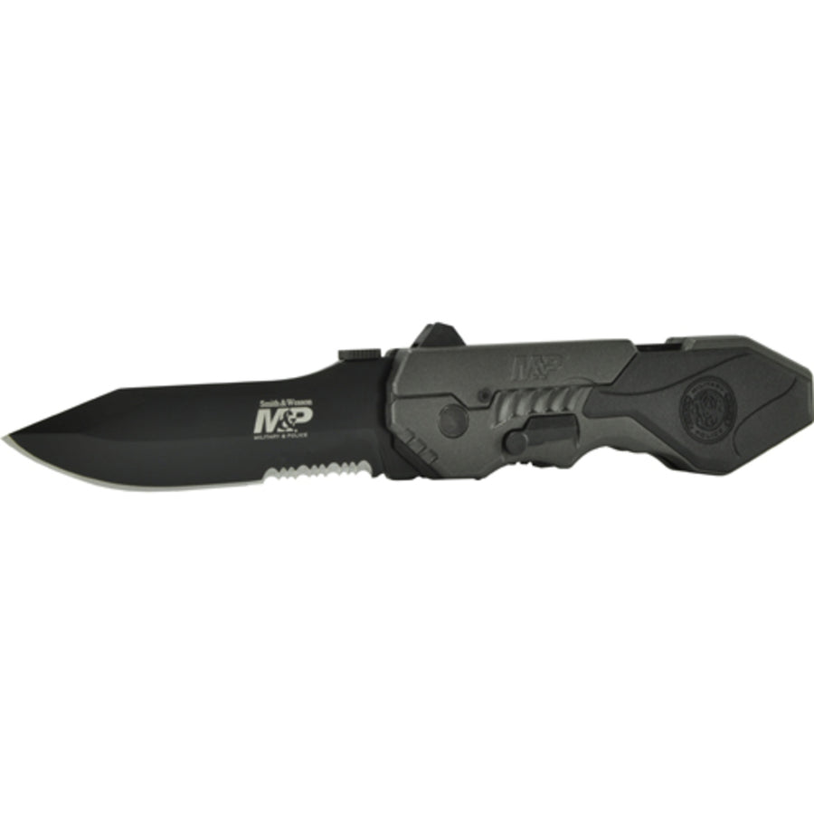 Sw Swmp4l Assisted 3.5 In Black Combo Black Aluminum Handle