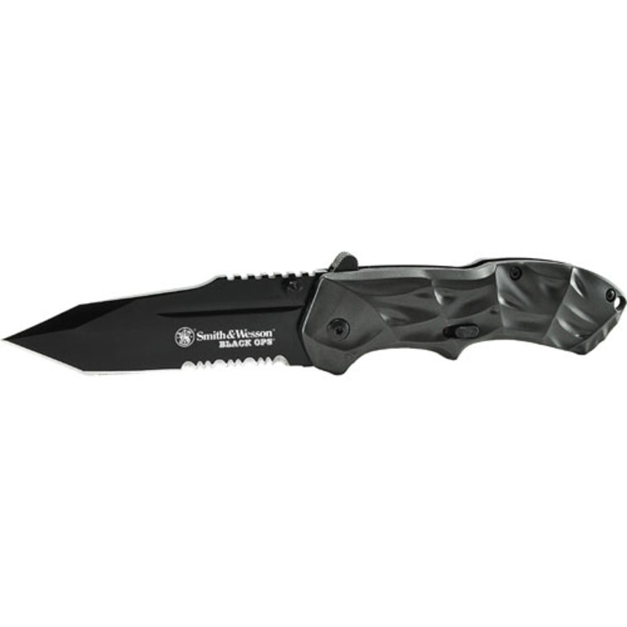 Sw Black Ops Assisted 3.35 In Black Combo Black Aluminum