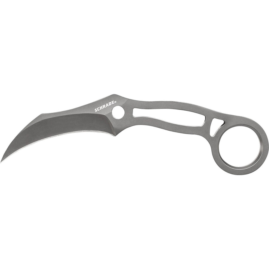 Schrade Sch111 Karambit Fixed 3.0 In Blade Stainless Handle