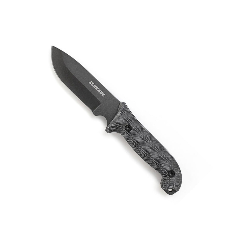 Schrade Schf51 Fixed 5.0 In Black Blade Micarta Handle
