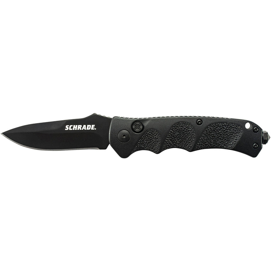 Schrade Folder 3.25 In Black Blade Aluminum Handle