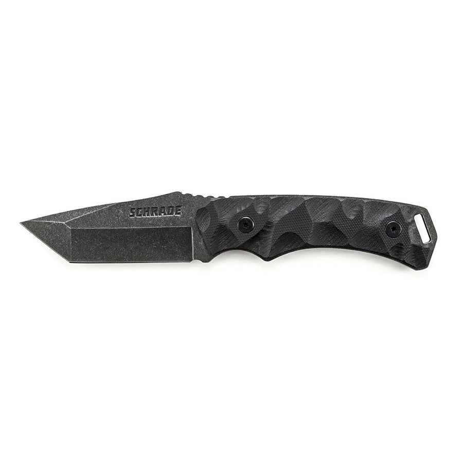 Schrade Schf15 Fixed 3.375 In Black Blade G-10 Handle