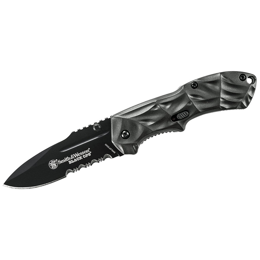 S And W Black Ops Assisted 2.5 In Combo Gray Aluminum Handle