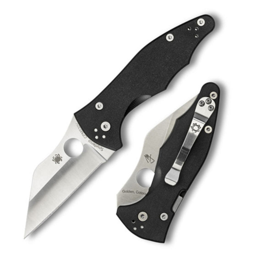 Spyderco Yojimbo 2 Folder 3.1 In Plain Black G-10 Handle