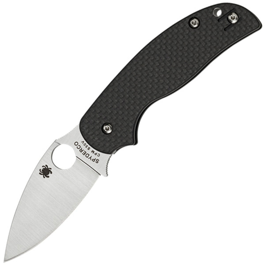 Spyderco Sage 5 Folder 3.03 In Plain Carbon Fiber Handle