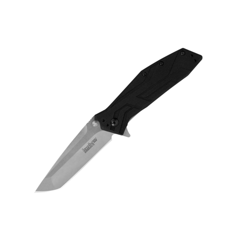 Kershaw Brawler Assisted 3.25 In Black Plain Gfn Handle