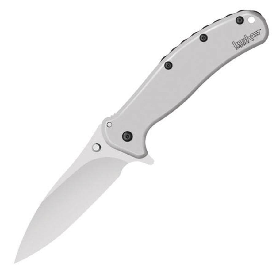 Kershaw Zing Assisted 3.0 In Bead Blast Plain Ss Handle