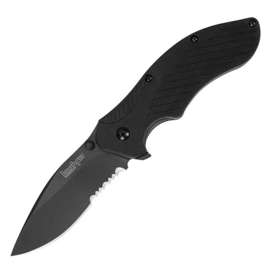 Kershaw Clash Assisted 3.25 In Black Combo Edge Gfn Handle