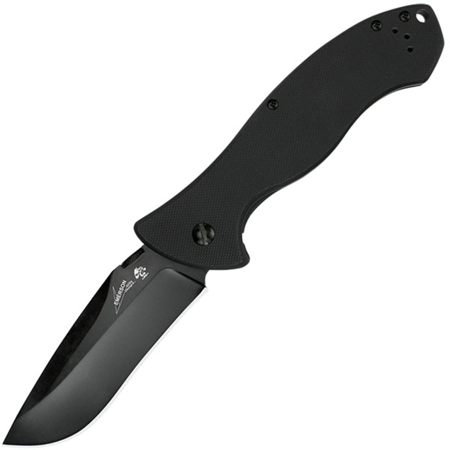 Kershaw Emerson Cqc-9k Folder 3.5 In Black Plain G-10 Handle
