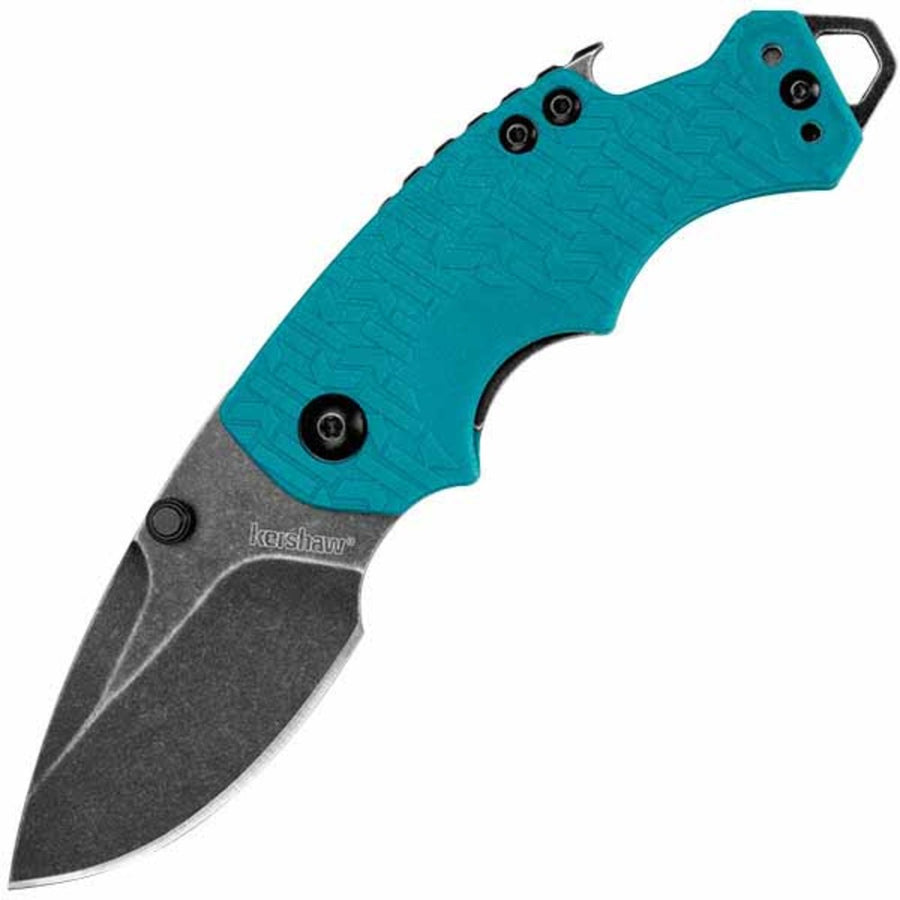 Kershaw Shuffle Folder 2.375 In Blackwash Plain Teal Gfn