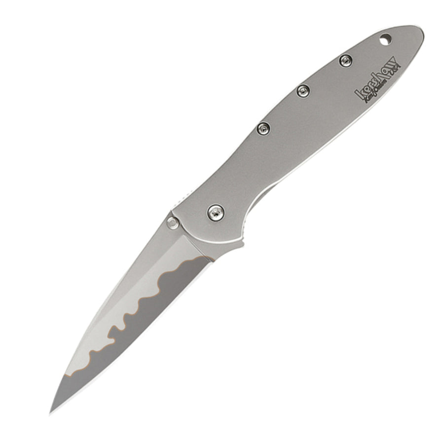 Kershaw Leek Assisted 3 In Composite Plain Stainless Handle