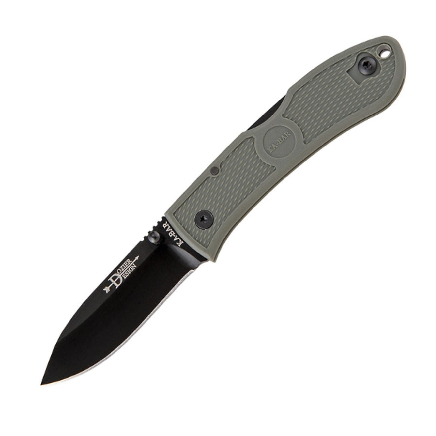 Ka-bar Dozier Folder 3.0 In Black Blade Foliage Zytel Handle