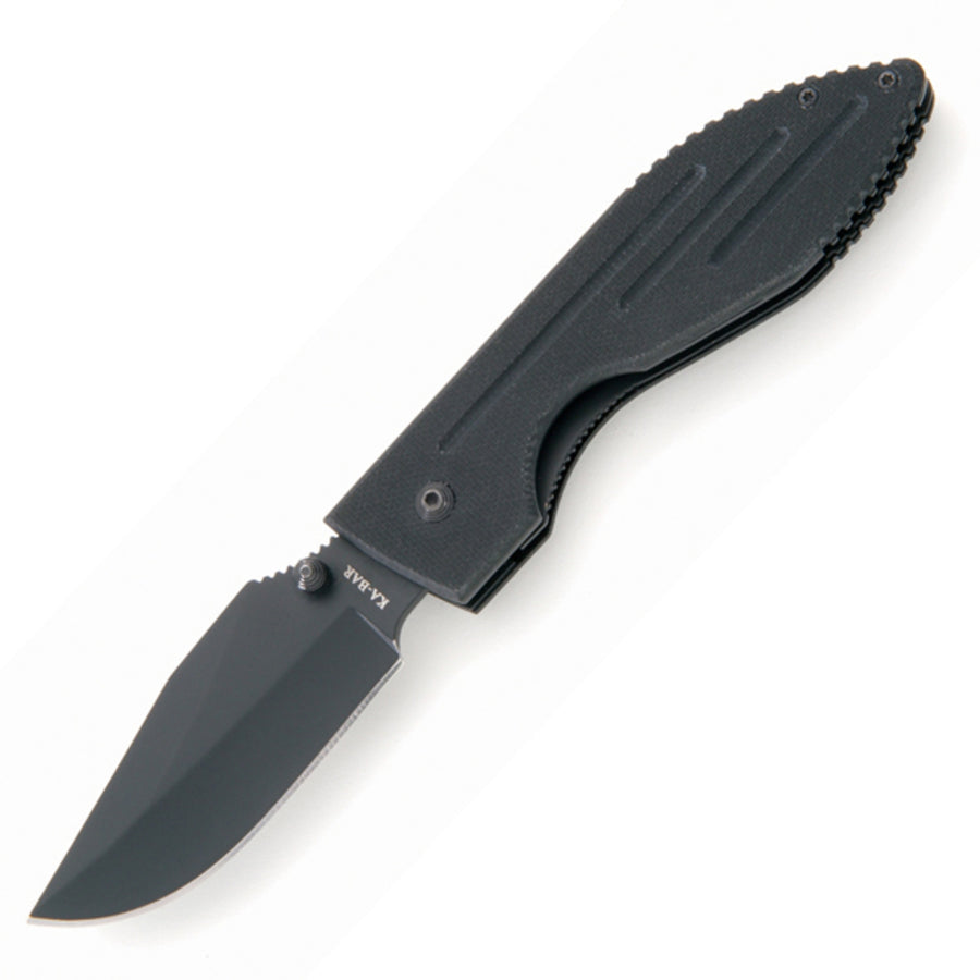 Ka-bar Warthog Folder 3.125 In Black Blade G-10 Handle
