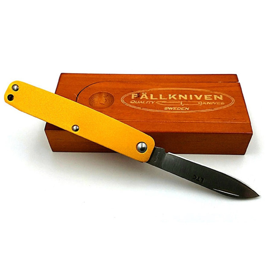 Fallkniven Ltc Folder 2.2 In Satin Blade Orange Aluminum Hnd