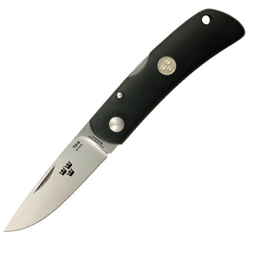 Fallkniven Tk4 Folder 2.75 In Satin Blade Black Zytel Handle