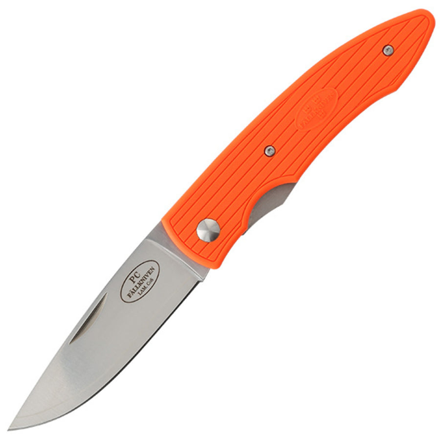 Fallkniven Pc Folder 3.0 In Satin Blade Orange Ss Handle
