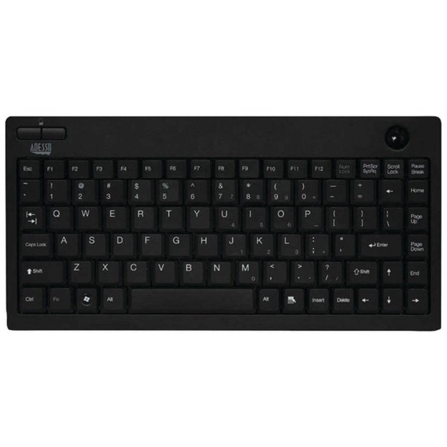 Adesso Wkb-3100ub Wireless Mini Trackball Keyboard