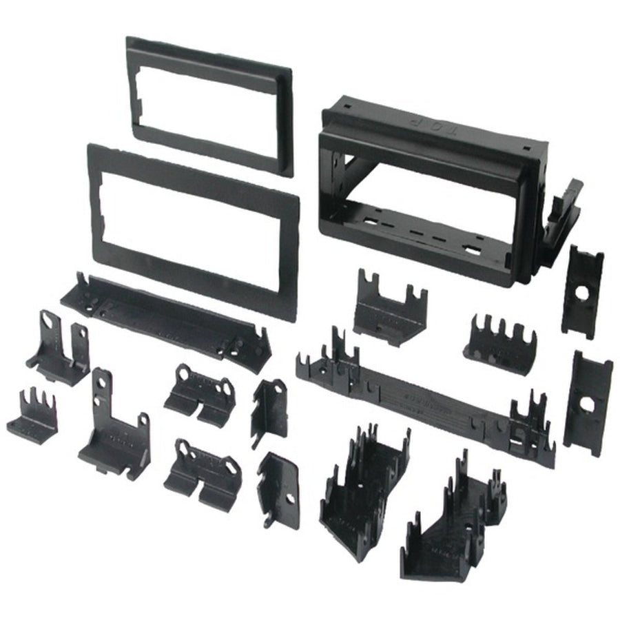 Best Kits And Harnesses Bkgm4 In-dash Installation Kit (gm Universal 1982-2004 With Factory Brackets & Flat, .5 & 1 Trim Plates Single-din)