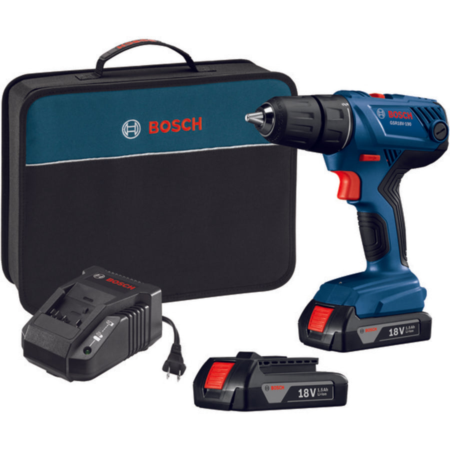 Bosch Gsr18v-190b22 18-volt 1/2 Cordless Drill/driver Kit