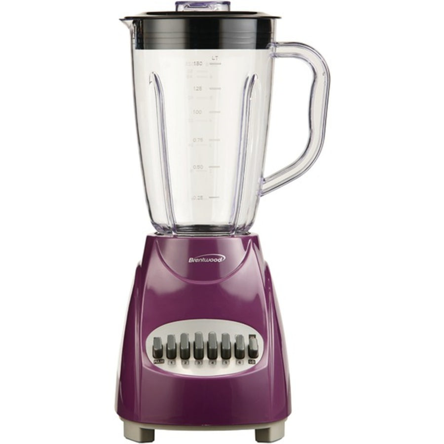 Brentwood Appliances Jb-220pr 50-ounce 12-speed + Pulse Electric Blender With Plastic Jar (purple)