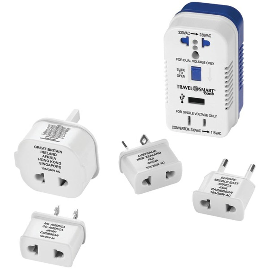 Travel Smart Ts703x 2-outlet, 1,875-watt Converter For Single- & Dual-voltage Appliances