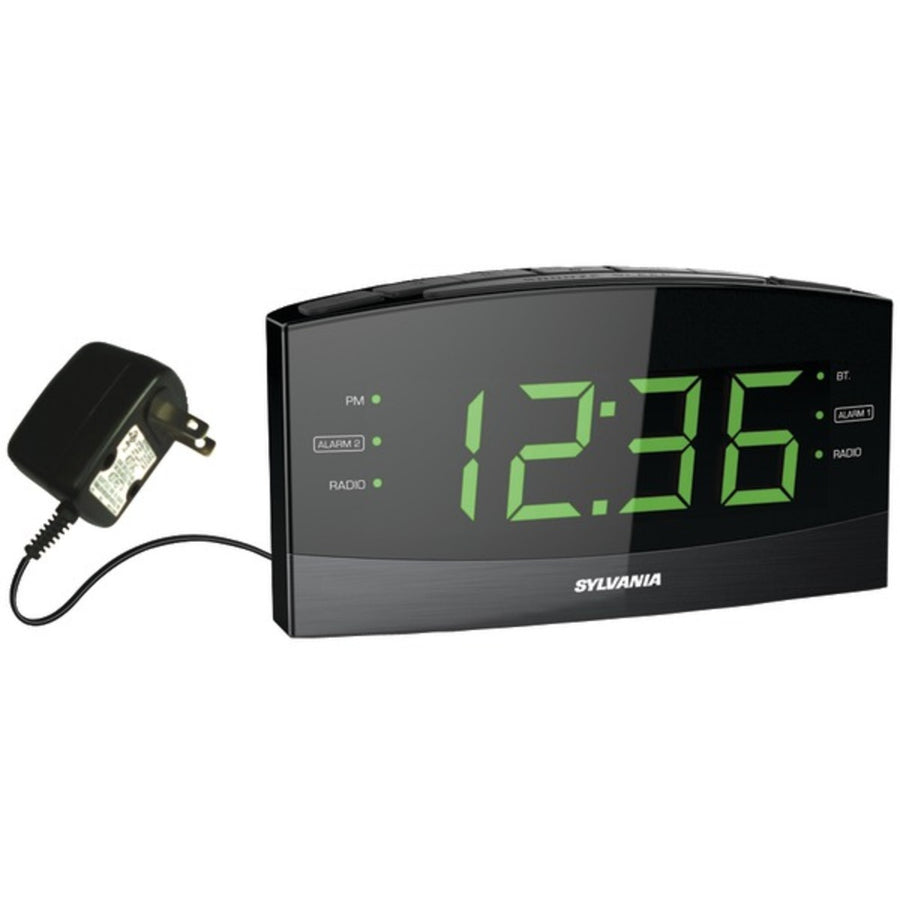 Sylvania Scr1989bt 1.8 Jumbo Digit Alarm Clock Radio With Bluetooth