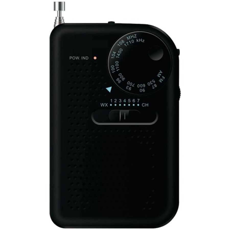 Sylvania Src100-black Portable Am/fm Radio (black)