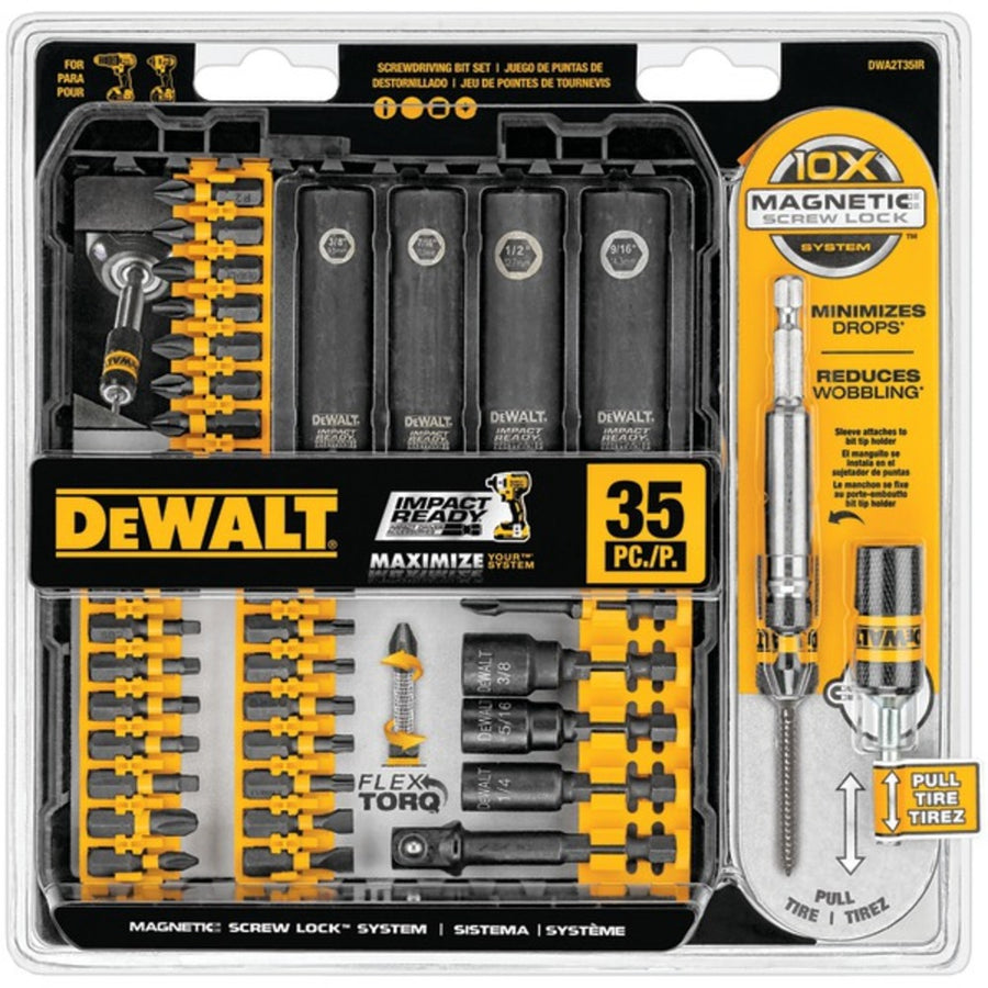 Dewalt Dwa2t35ir 35-piece Impact Ready Screwdriver Set