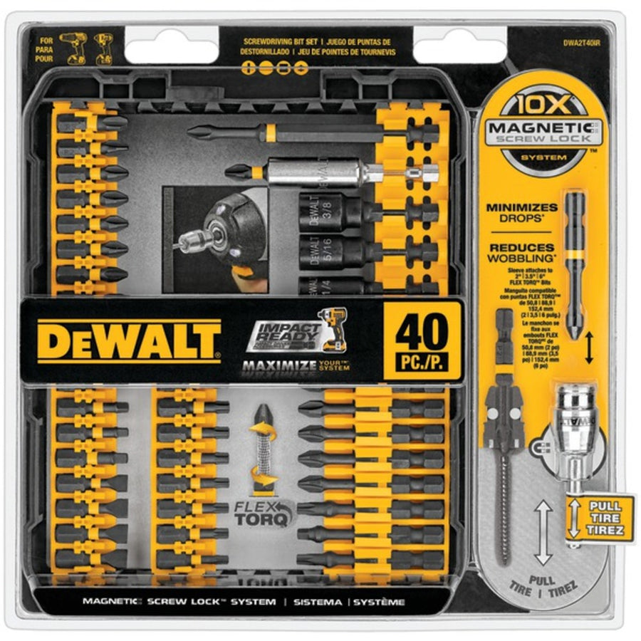 Dewalt Dwa2t40ir 40-piece Impact Ready Screwdriver Set