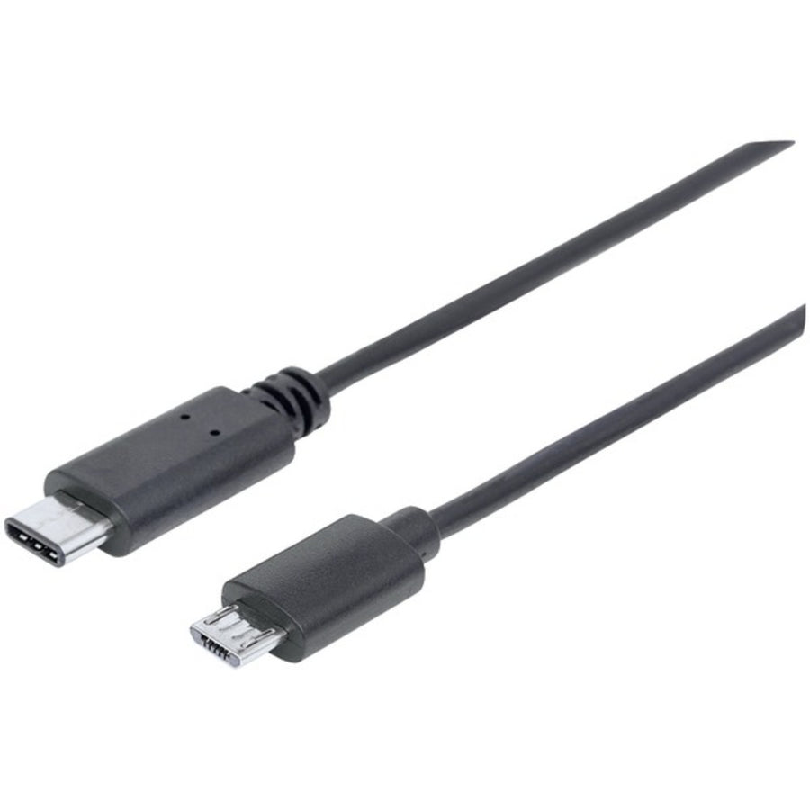 Manhattan 353311 Hi-speed Micro Usb-b Male 2.0 To Usb-c Male Cable (3ft)