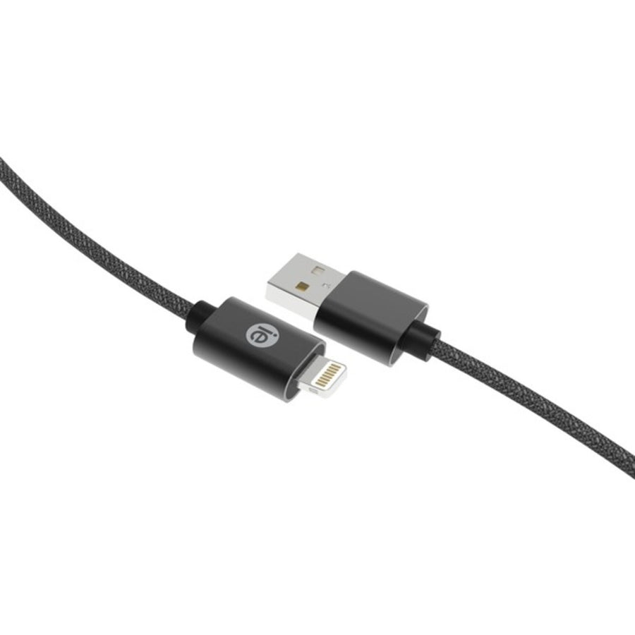 Iessentials Ien-bc6l-bk Charge & Sync Braided Lightning To Usb Cable, 6ft (black)