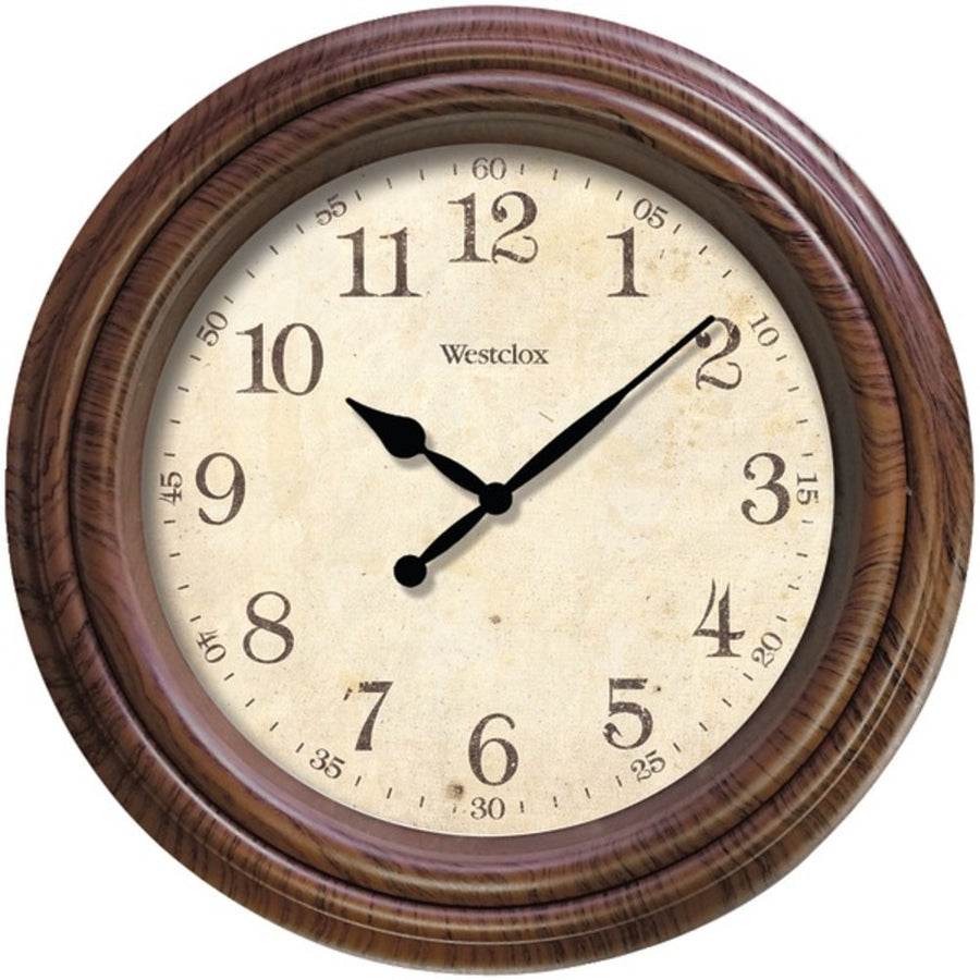 Westclox 33883p 10 Realistic Woodgrain Wall Clock
