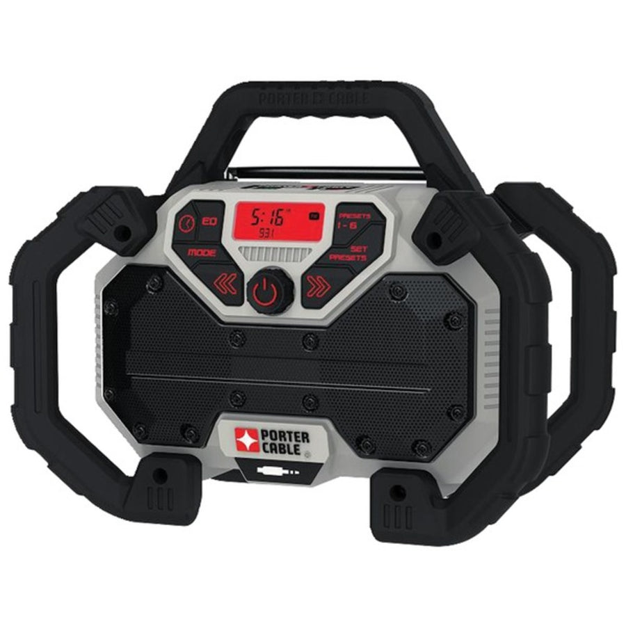 Porter-cable Pccr701b 20-volt Max* Dual-power Jobsite Charging Radio