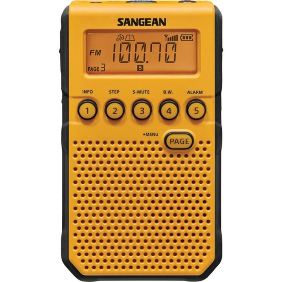 Sangean Dt-800yl Am/fm Weather Alert Pocket Radio (yellow)