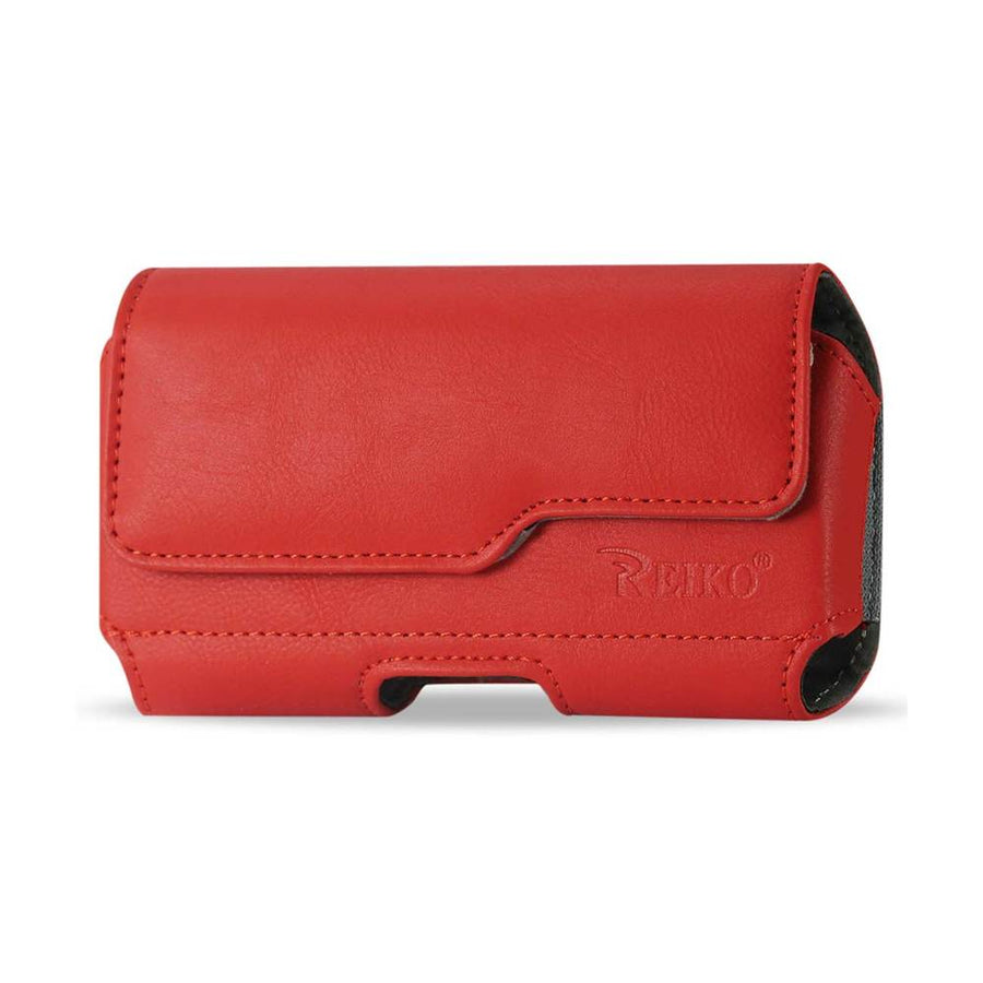 Horizontal Z Lid Leather Pouch Samsung Galaxy Note 3 In Red (6.5x3.62x0.71 Inches Plus)