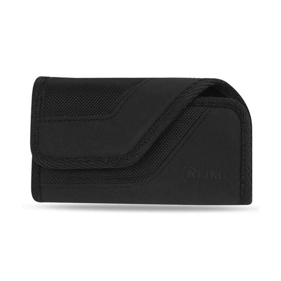 Horizontal Rugged Pouch With Iphone5 In Black (5.13x2.936x0.7 Inches Plus)