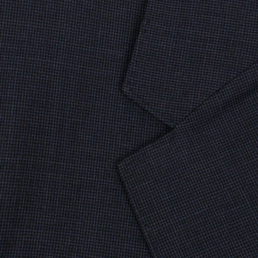 Check Wool Two Button Suit - Blue