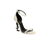 YSL Patent Leather Opyum Sandals - Ivory