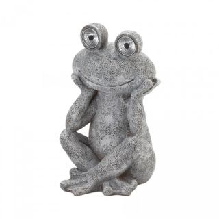 Solar Frog Statue