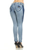 M.Michel Women's Jeans Colombian Design, Butt Lift, Levanta Cola, Push Up, Skinny - Style M749