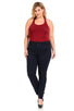 Pasion Women's Jeans - Plus Size - High Waist - Push Up - Style YC027