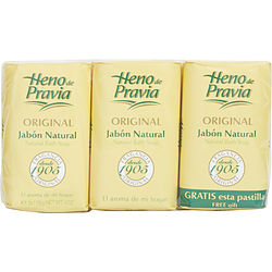 Heno De Pravia By Parfums Gal Set Of 2 Soaps Plus 1 Free And Each Is 4 Oz
